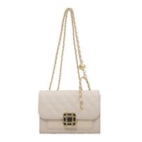 Nuevo Bolso Cuadrado Pequeño De Mensajero De Moda Con Cadena De Rombos De Primavera Para Mujer 19*14*8cm main image 6