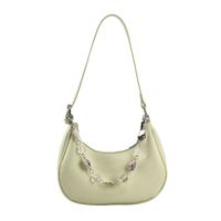 New Fashion One-shoulder Underarm Crescent Dumpling Messenger Bag 24*18*9cm sku image 3