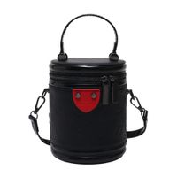 New Fashion Geometric Embossed Messenger Bucket Small Bag 13*16*11cm sku image 2