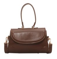 Women's New Handbag Solid Color Geometric One-shoulder Messenger Bag 20*12.5*7cm sku image 4