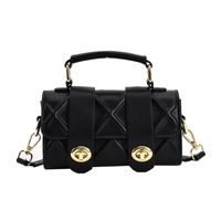 Women's Spring And Summer Double Metal Buckle Messenger Bag 19*11*7cm sku image 4