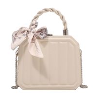 New Messenger Bag Box Bag Female Hand-held Small Square Bag 18*15.5*7cm sku image 4