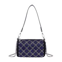 Bolso De Hombro De Mujer Con Diamantes Brillantes De Moda De Primavera Y Verano 11*19*8cm sku image 3