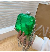 2022 Casual Fashion Mini Solid Color Messenger Small Square Bag 11*11*6cm sku image 10