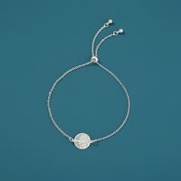 Fashion New Jewelry Tree Of Life Element Sky Blue Luminous Silver Stretchable Adjustable Bracelet Jewelry main image 5
