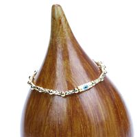 Accesorios De Pulsera De Cuentas Chapadas En Oro De Cobre Pulsera Elástica De Aceite De Gota De Mano De Ojo De Diablo Al Por Mayor main image 4