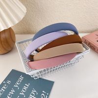 Simple Wide-brimmed Solid Color Cute Headband Wholesale main image 6