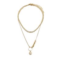 Fashion New Valentine's Day Hollow Chain Double-layer Alloy Necklace main image 6