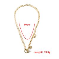 Fashion Ot Chain Pearl Hollow Chain Trend Alloy Clavicle Chain Wholesale main image 5