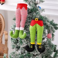 Christmas Ornaments Cute Elf Legs Window Decoration Pendant Wholesale Nihaojewelry sku image 1