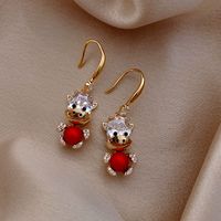 Fashion Bear Cute Earrings Simple Alloy Earrings main image 2