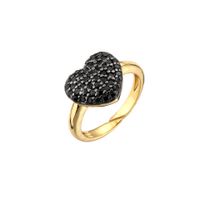 Copper Micro-encrusted Zircon Peach Heart-shaped Opening Adjustable Ring sku image 8
