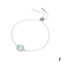 Nueva Pulsera De Diamantes De Ojo De Diablo Para Mujer, Joyería Con Mango De Aceite De Goteo De Cobre De Ojo Redondo Para Mujer sku image 2