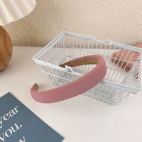 Simple Wide-brimmed Solid Color Cute Headband Wholesale sku image 1