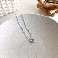 Modefarbe Keramik Perlen Schmetterling Kontrastfarbe Spleißen Kristall Perlenkette sku image 2