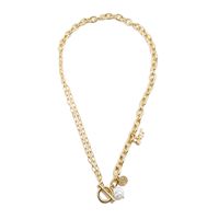 Fashion Ot Chain Pearl Hollow Chain Trend Alloy Clavicle Chain Wholesale sku image 1