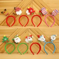 Factory Wholesale Christmas Decoration Supplies Party Props Christmas Head Band Spring Double-headed Buckle Hair Accessories Holiday Gift sku image 2