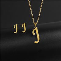 Wholesale Simple Style Letter Stainless Steel Polishing No Inlaid sku image 10
