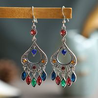 Retro Drop-shaped Ethnic Women's Fashion Earring Alloy Accessories Wholesale main image 4