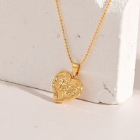 Fashion Heart-shaped Necklace Irregular Stainless Steel Clavicle Chain main image 5