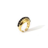 Pearl Ring Female Fashion Copper Index Finger Adjustable Open Ring main image 6