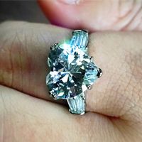Fashion Inlaid Aaa Heart-shaped Zircon Engagement Party Ring Accessories main image 3