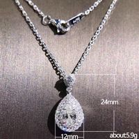 Baroque Classic Pear-shaped Water Drop Pendant Necklace Wholesale main image 5