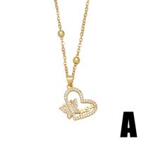 Mother's Day Jewelry Choker Letters Mom Heart Shaped Cross Copper Necklace sku image 1