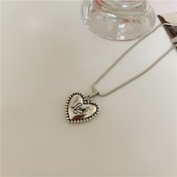 Simple Fashion Heart Letters Love Trend Titanium Steel Necklace main image 4