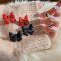 Fashion Cute Black Bow Retro New Alloy Earrings Female main image 3
