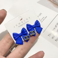 Fashion Cute Black Bow Retro New Alloy Earrings Female main image 4