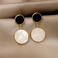Minimalist Baroque Pearl Circle Women's Fashion Autumn And Winter New Alloy Earrings main image 6