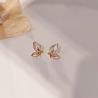 Fashion Butterfly Oil Drop Female Simple Alloy Stud main image 5