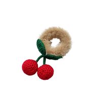 Autumn And Winter New Cherry Hair Ring Autumn And Winter Plush Ponytail Hair Rope main image 6