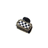 Korean Checkerboard Rhinestone Grasping Clip Fashion Leopard Hair Clip main image 6