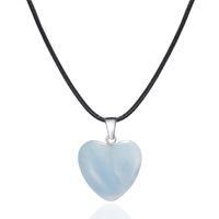 Vintage Mixed Models Creative Heart Drop-shaped Natural Stone Necklace main image 6