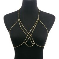 Fashion Multi-layer Cross Body Chain Full Diamond Claw Chain Chest Chain main image 6