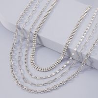 Vintage Jewelry Trendy Multi-layered Geometric Claw Chain Fashion Alloy Necklace main image 5