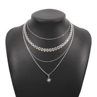 Jewelry Eight-pointed Star Geometric Multi-layered Alloy Clavicle Chain Wholesale main image 6
