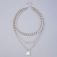 Fashion Exaggerated Lock-shaped Pendant Necklace Wholesale main image 5
