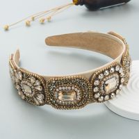 Fashion Vintage Contrast Color New Bright Crystal Baroque Hairband Wholesale main image 5