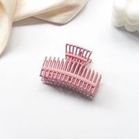 Simple Color Clip Autumn And Winter Shark Clip Korean Square Large Hair Clip sku image 11