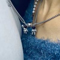 1 Piece Fashion Astronaut Alloy Rope Couple Bracelets Necklace main image 3