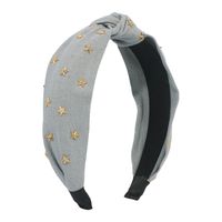 Diadema De Estrella De Tela De Moda, Diadema Retro De Color Sólido Anudada, Venta Al Por Mayor sku image 4