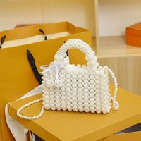 New Trendy Fashion Hand-held Shoulder Bag Beaded All-match Messenger Small Square Bag main image 1