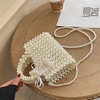 New Trendy Fashion Hand-held Shoulder Bag Beaded All-match Messenger Small Square Bag main image 5