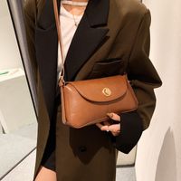 New Spring Textured Small Bag Trend Casual Retro One Shoulder Messenger Solid Color Small Square Bag main image 5