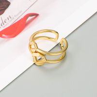 Fashion Multi-layer Geometric Star Moon Ring Wholesale Jewelry main image 5