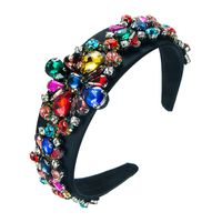 Baroque Fashion Diamond-encrusted Wide-brimmed Headband Retro Headband main image 6