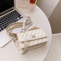 Texture Fashion Messenger Bag New Trendy Niche Shoulder Bag Small Square Bag main image 4